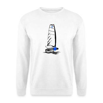 Foiling Moth Sailboat Foil Sailing Dinghy Moth - Unisex Sweatshirt - white - Front