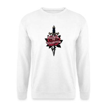 Dolch & Rose | wundervolle Tragödie | Valentine - Unisex Pullover - Weiß - Vorne