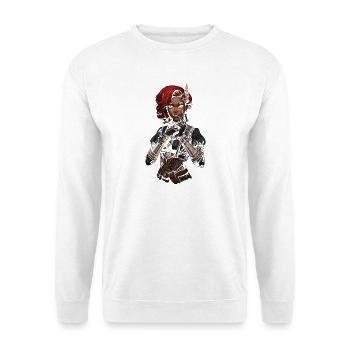Steam Punk Schöne Frauen Steampunk - Unisex Pullover - Weiß - Vorne