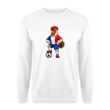 Football Coq France, Fan Drapeau de France - Sweat-shirt Unisexe - blanc - Devant