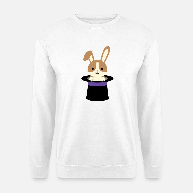 Häschen aus dem Zauberhut - Unisex Pullover - Weiß