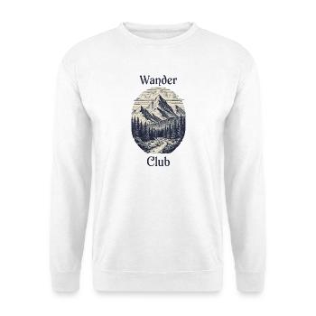 Hiking Club Vintage Mountains Design - Unisex Sweatshirt - white - Front