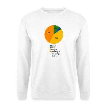 Graphique circulaire de la vie au volley-ball Hobby sportif amusant - Sweat-shirt Unisexe - blanc - Devant