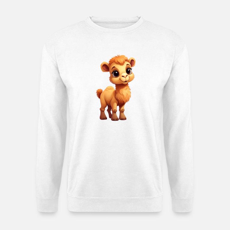 Kamel / Dromedar - Unisex Pullover - Weiß
