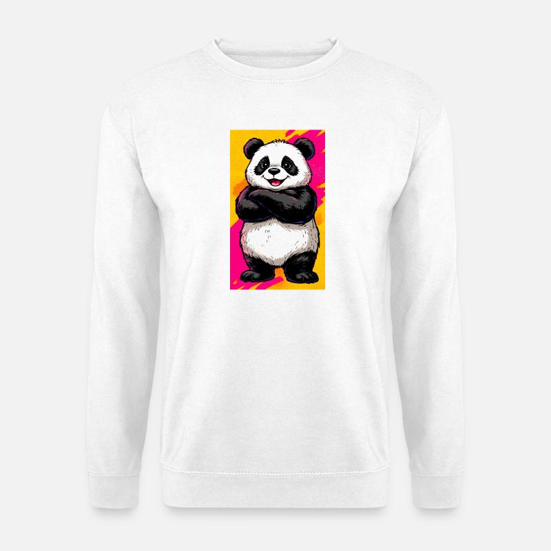 Panda - Unisex Pullover - Weiß