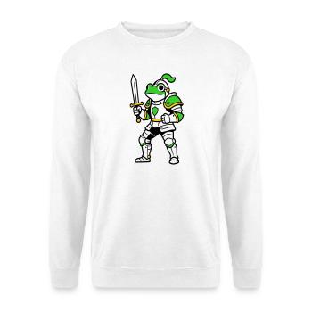 Chevalier Grenouille - Sweat-shirt Unisexe - blanc - Devant