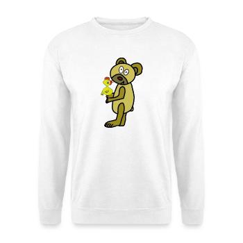Teddy Easter Chick Chicken Kids Child - Unisex Sweatshirt - white - Front