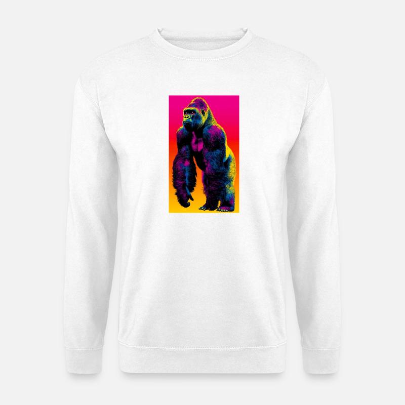 gorilla - Unisex Sweatshirt - white