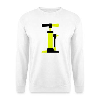 Bicycle Air Pump Graphic - Unisex Sweatshirt - white - Front