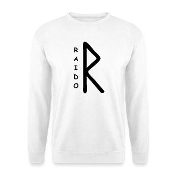 Raido Rune Runen - Unisex Pullover - Weiß - Vorne