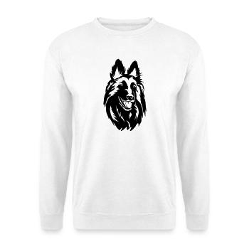 Tervueren head - Unisex Sweatshirt - white - Front