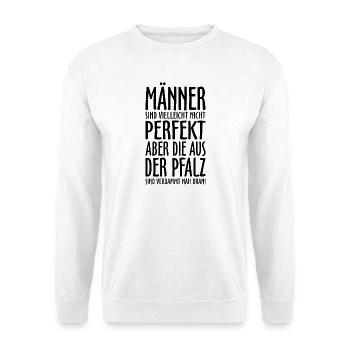Männer aus der Pfalz (Schwarz) - Unisex Pullover - Weiß - Vorne