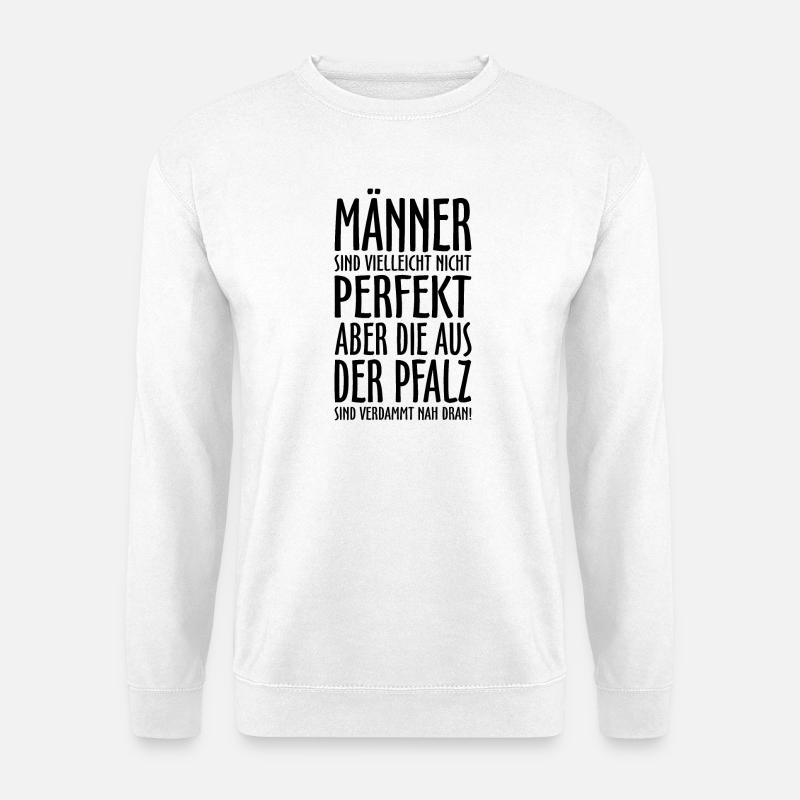 Männer aus der Pfalz (Schwarz) - Unisex Pullover - Weiß
