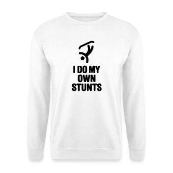 I do my own stunts lustige Snowboarden snowboard - Unisex Pullover - Weiß - Vorne