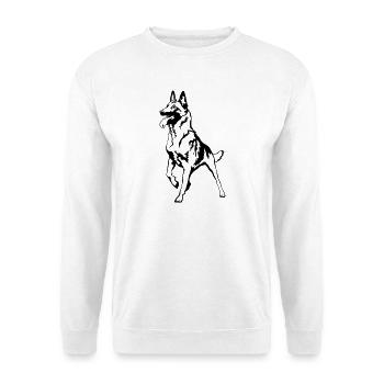 Malinois - Sweat-shirt Unisexe - blanc - Devant