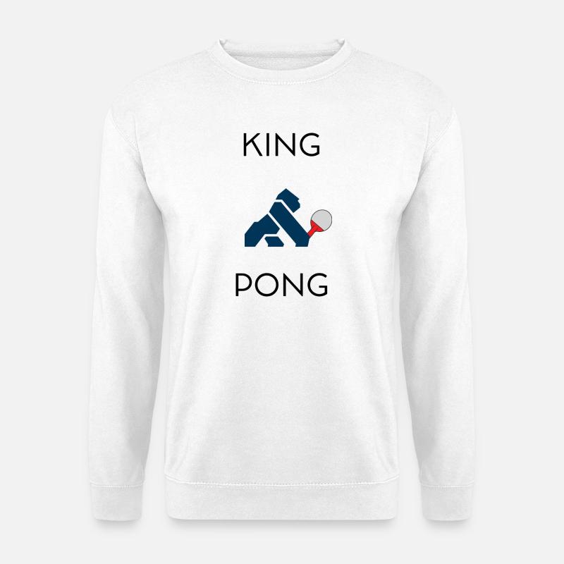 König Pong - Unisex Pullover - Weiß