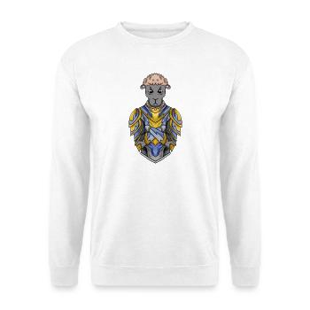 Ritter Schaf Kreuzritter - Unisex Pullover - Weiß - Vorne