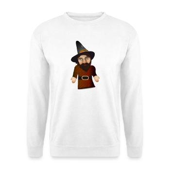 The dangerous robber as a puppet theater figure - Unisex Sweatshirt - white - Front