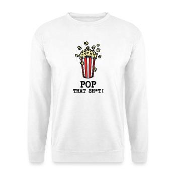 Films, Popcorn, TV Night, Déclaration, Cinéma, Films - Sweat-shirt Unisexe - blanc - Devant