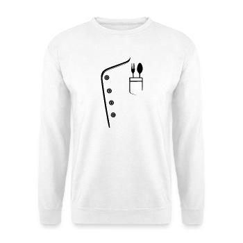 Career: Chef, Profession: Workaholic, Supervisor - Unisex Sweatshirt - white - Front