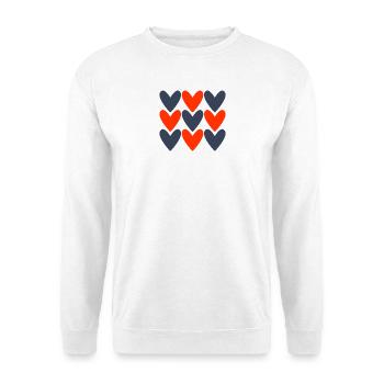 PAAR. ICH HABE GERADE GEHEIRATET. Junggesellinnenabschied. VALENTINSTAG. MARIES - Unisex Pullover - Weiß - Vorne