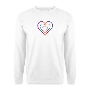 HEART - Unisex Sweatshirt - white - Front