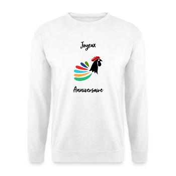 ANNIVERSARY. HAPPY BIRTHDAY. HAPPY BIRTHDAY. - Unisex Sweatshirt - white - Front