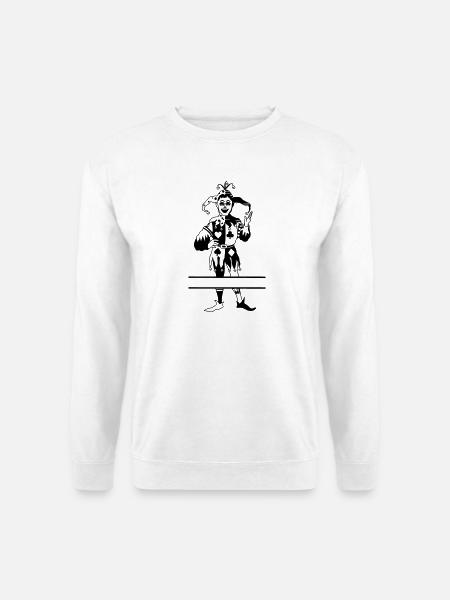 Playing Card Joker banner - Unisex Sweatshirt - white