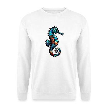 Hippocampe - Sweat-shirt Unisexe - blanc - Devant