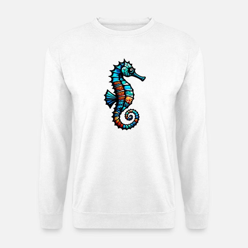 Seepferdchen - Unisex Pullover - Weiß