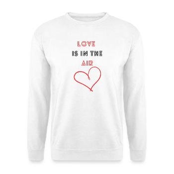 LOVE is in the AIR - Unisex Pullover - Weiß - Vorne