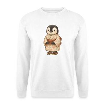 Süßer Pinguin Cartoon Japan Urlaub Kimono Kawaii - Unisex Pullover - Weiß - Vorne
