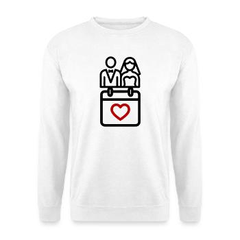 Bride and groom Wedding - Unisex Sweatshirt - white - Front
