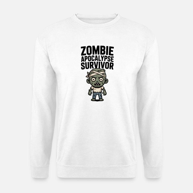 Zombie Apocalypse Überlebender - Unisex Pullover - Weiß