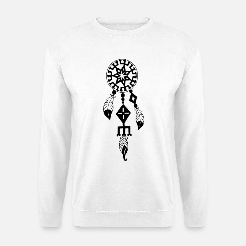 Schwarzer Traumfänger - Unisex Pullover - Weiß