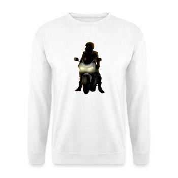 Dämmerung auf der Motorradstrecke - Unisex Sweatshirt - white - Front
