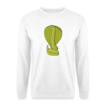 Cobra vert citron vibrant - Sweat-shirt Unisexe - blanc - Devant