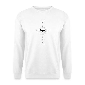 🕊️Psalm 23:4 💪Never Alone  - Unisex Sweatshirt - white - Front