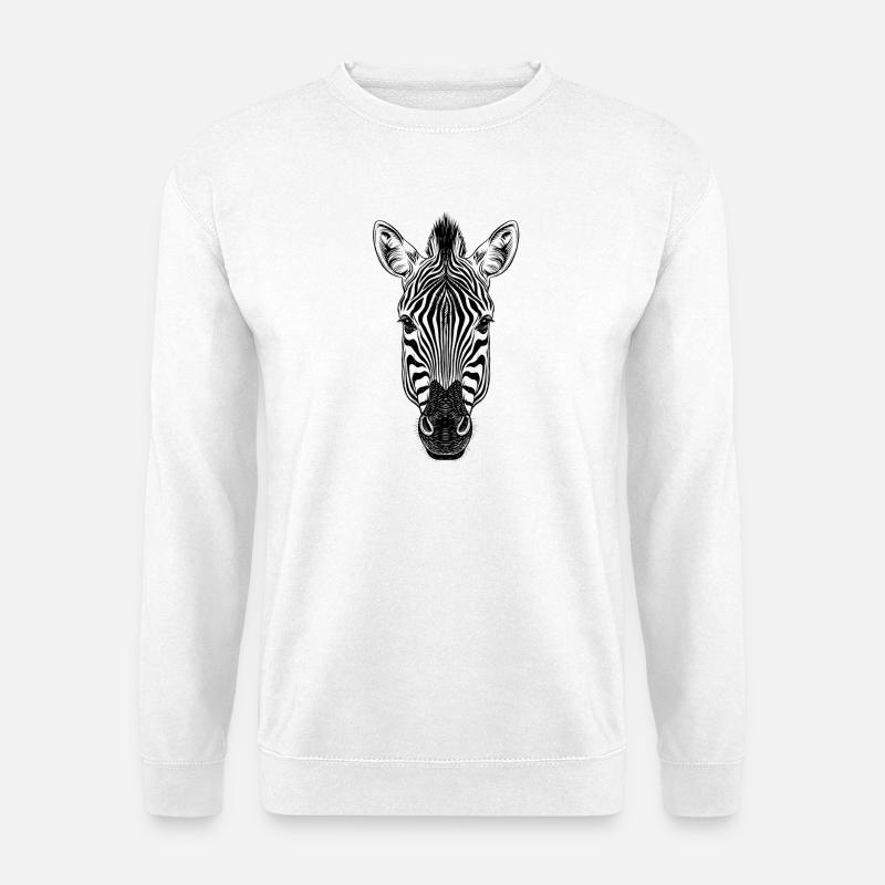 Zebra - Unisex Pullover - Weiß