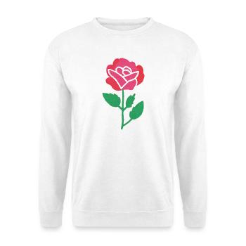 Rose Blossom in Watercolor Style - Unisex Sweatshirt - white - Front