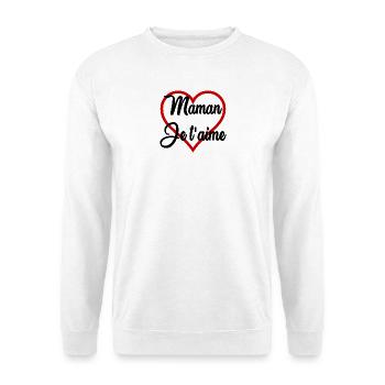 HERZ. MAMA. MUTTERTAG. PARTY. ALLES GUTE ZUM GEBURTSTAG - Unisex Pullover - Weiß - Vorne