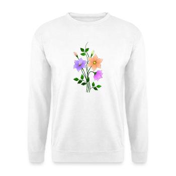 Fleur - Sweat-shirt Unisexe - blanc - Devant