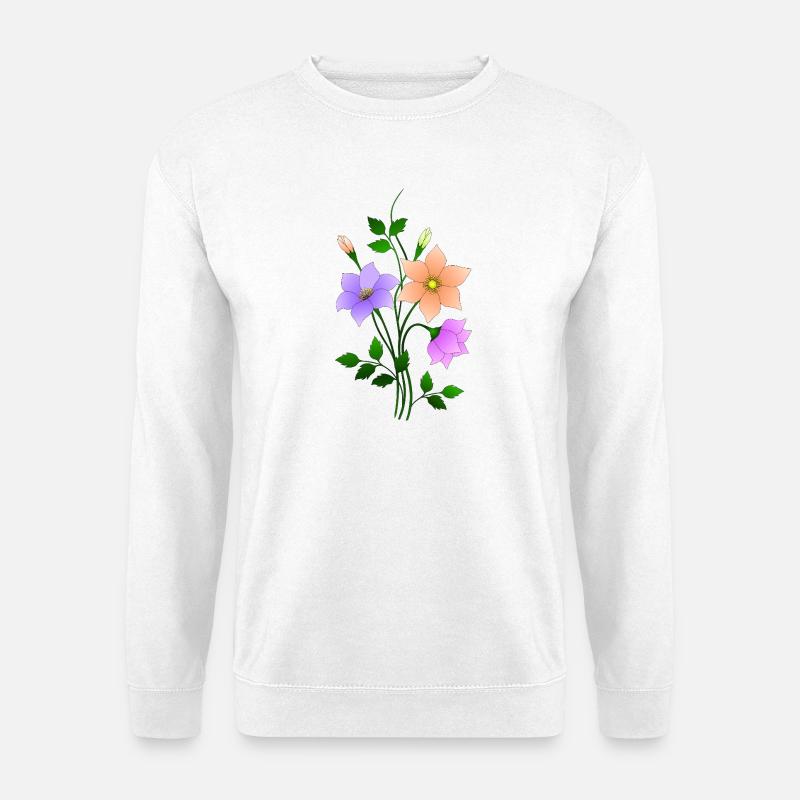 Blumen - Unisex Pullover - Weiß
