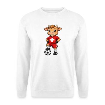 Football Vache Suisse Supporter Suisse Drapeau suisse - Sweat-shirt Unisexe - blanc - Devant