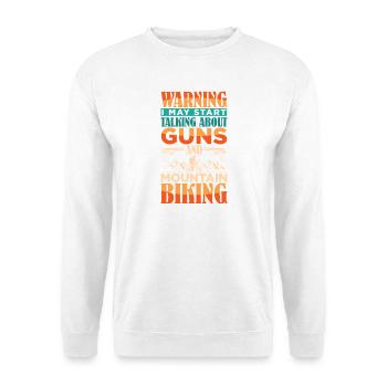 Vélo de montagne Pistolet à vélo de montagne - Sweat-shirt Unisexe - blanc - Devant