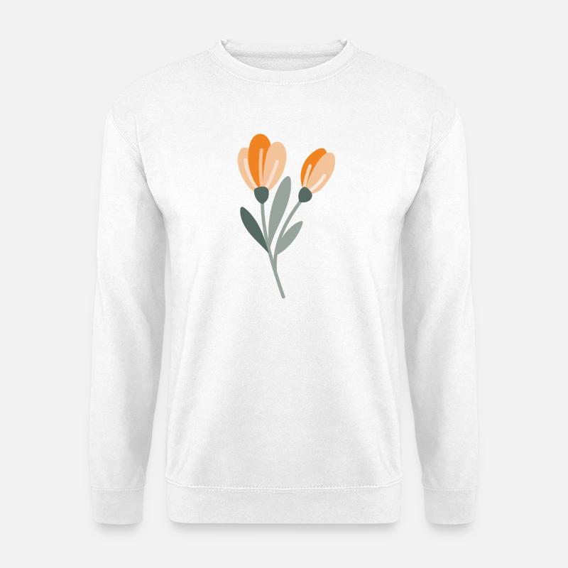 Blume - Unisex Pullover - Weiß