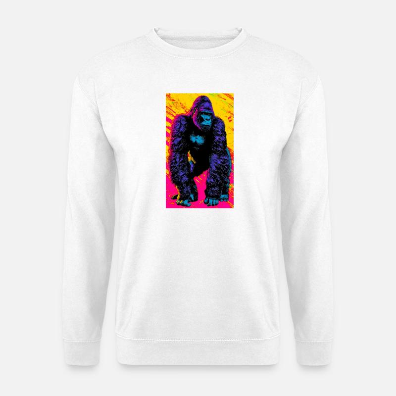 Gorilla - Unisex Pullover - Weiß
