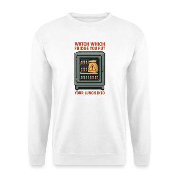 Fake Lab Refrigerator | Microbiology Humor - Unisex Sweatshirt - white - Front