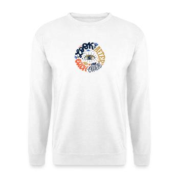  Augenmotiv - Unisex Pullover - Weiß - Vorne