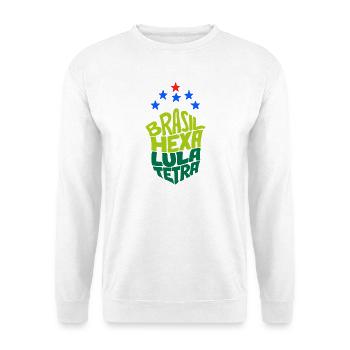 Brasil Hexa Lula Tetra - Unisex Sweatshirt - white - Front